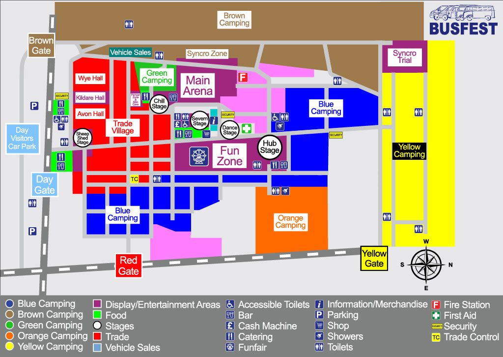 BUSFEST showground site map